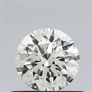 Picture of Natural Diamond 0.50 Carats, Round with Excellent Cut, J Color, VS2 Clarity and Certified by IGI