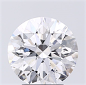 Natural Diamond 2.62 Carats, Round with Excellent Cut, D Color, SI2 Clarity and Certified by GIA