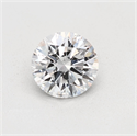 Natural Diamond 2.08 Carats, Round with Excellent Cut, E Color, SI2 Clarity and Certified by GIA