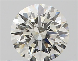 Picture of Natural Diamond 0.50 Carats, Round with Excellent Cut, K Color, SI1 Clarity and Certified by GIA