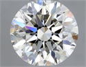 Natural Diamond 0.40 Carats, Round with Very Good Cut, J Color, VVS1 Clarity and Certified by GIA