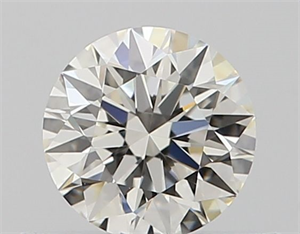 Picture of Natural Diamond 0.40 Carats, Round with Excellent Cut, J Color, IF Clarity and Certified by GIA