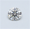 Natural Diamond 0.40 Carats, Round with Excellent Cut, G Color, SI1 Clarity and Certified by GIA