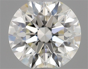 Picture of Natural Diamond 0.41 Carats, Round with Excellent Cut, J Color, IF Clarity and Certified by GIA