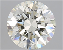 Natural Diamond 3.01 Carats, Round with Excellent Cut, J Color, VS2 Clarity and Certified by IGI