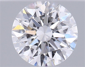 Picture of Natural Diamond 0.40 Carats, Round with Very Good Cut, D Color, SI1 Clarity and Certified by GIA