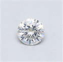 Natural Diamond 0.40 Carats, Round with Very Good Cut, E Color, SI2 Clarity and Certified by GIA