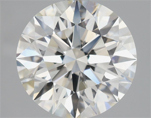 Picture of Natural Diamond 2.58 Carats, Round with Excellent Cut, J Color, IF Clarity and Certified by GIA