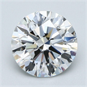 Natural Diamond 1.62 Carats, Round with Excellent Cut, E Color, IF Clarity and Certified by GIA