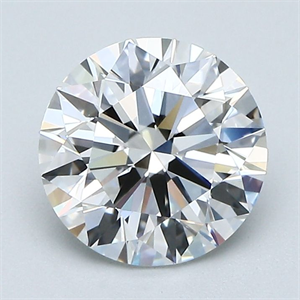 Picture of Natural Diamond 1.62 Carats, Round with Excellent Cut, E Color, IF Clarity and Certified by GIA