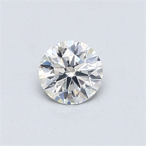 Picture of Natural Diamond 0.41 Carats, Round with Excellent Cut, H Color, SI1 Clarity and Certified by GIA