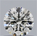 Natural Diamond 0.54 Carats, Round with Excellent Cut, K Color, SI1 Clarity and Certified by GIA