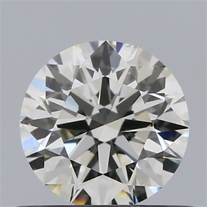 Picture of Natural Diamond 0.54 Carats, Round with Excellent Cut, K Color, SI1 Clarity and Certified by GIA