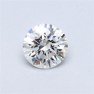 Picture of Natural Diamond 0.40 Carats, Round with Very Good Cut, F Color, VVS1 Clarity and Certified by GIA