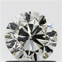 Natural Diamond 0.70 Carats, Round with Very Good Cut, K Color, SI1 Clarity and Certified by GIA