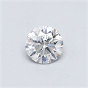 Natural Diamond 0.40 Carats, Round with Very Good Cut, F Color, SI2 Clarity and Certified by GIA