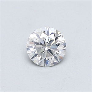 Picture of Natural Diamond 0.40 Carats, Round with Very Good Cut, F Color, SI2 Clarity and Certified by GIA