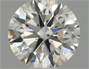 Natural Diamond 0.41 Carats, Round with Excellent Cut, H Color, SI1 Clarity and Certified by IGI