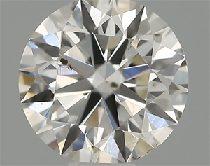 Picture of Natural Diamond 0.41 Carats, Round with Excellent Cut, H Color, SI1 Clarity and Certified by IGI