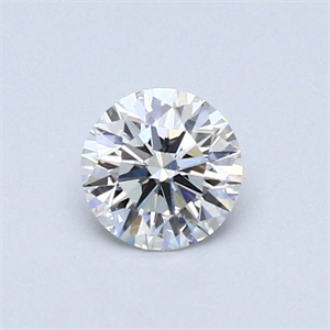 Picture of Natural Diamond 0.41 Carats, Round with Excellent Cut, F Color, VS2 Clarity and Certified by GIA