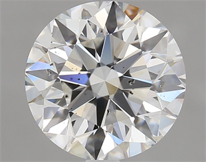 Picture of Natural Diamond 2.01 Carats, Round with Excellent Cut, G Color, SI2 Clarity and Certified by GIA