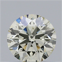 Natural Diamond 0.50 Carats, Round with Excellent Cut, K Color, VS2 Clarity and Certified by IGI