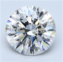 Natural Diamond 3.00 Carats, Round with Excellent Cut, G Color, SI2 Clarity and Certified by GIA