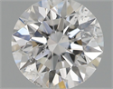 Natural Diamond 0.40 Carats, Round with Excellent Cut, E Color, I1 Clarity and Certified by GIA