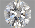 Natural Diamond 2.53 Carats, Round with Excellent Cut, E Color, VS1 Clarity and Certified by GIA