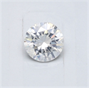 Natural Diamond 0.45 Carats, Round with Good Cut, F Color, I1 Clarity and Certified by GIA