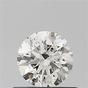 Picture of Natural Diamond 0.40 Carats, Round with Excellent Cut, J Color, SI1 Clarity and Certified by IGI