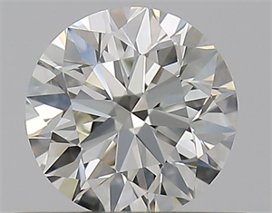 Picture of Natural Diamond 0.40 Carats, Round with Excellent Cut, J Color, VVS1 Clarity and Certified by GIA