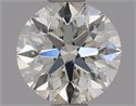 Natural Diamond 0.51 Carats, Round with Excellent Cut, J Color, VS2 Clarity and Certified by GIA