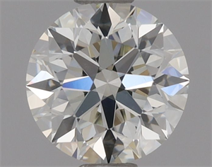 Picture of Natural Diamond 0.51 Carats, Round with Excellent Cut, J Color, VS2 Clarity and Certified by GIA