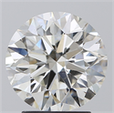 Natural Diamond 2.70 Carats, Round with Excellent Cut, G Color, SI1 Clarity and Certified by IGI