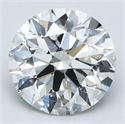 Natural Diamond 3.00 Carats, Round with Excellent Cut, J Color, SI1 Clarity and Certified by GIA