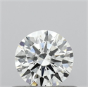 Natural Diamond 0.41 Carats, Round with Excellent Cut, H Color, I1 Clarity and Certified by GIA