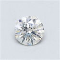 Natural Diamond 0.60 Carats, Round with Very Good Cut, J Color, SI1 Clarity and Certified by GIA