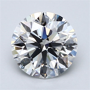 Picture of Natural Diamond 2.01 Carats, Round with Excellent Cut, D Color, VS2 Clarity and Certified by GIA