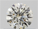 Natural Diamond 0.40 Carats, Round with Excellent Cut, J Color, SI1 Clarity and Certified by GIA