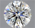 Natural Diamond 0.52 Carats, Round with Excellent Cut, K Color, VVS2 Clarity and Certified by GIA