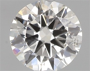 Picture of Natural Diamond 0.50 Carats, Round with Very Good Cut, H Color, SI1 Clarity and Certified by GIA