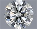 Natural Diamond 0.50 Carats, Round with Excellent Cut, I Color, VVS2 Clarity and Certified by IGI