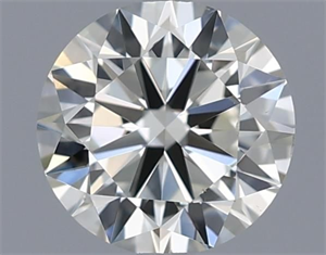 Picture of Natural Diamond 0.50 Carats, Round with Excellent Cut, I Color, VVS2 Clarity and Certified by IGI