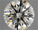 Natural Diamond 5.04 Carats, Round with Excellent Cut, J Color, SI1 Clarity and Certified by GIA