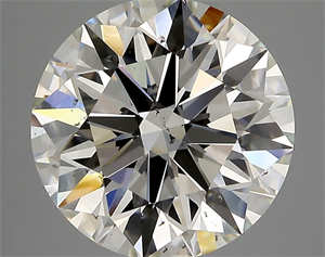 Picture of Natural Diamond 5.04 Carats, Round with Excellent Cut, J Color, SI1 Clarity and Certified by GIA