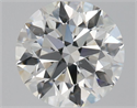 Natural Diamond 0.40 Carats, Round with Excellent Cut, G Color, VS2 Clarity and Certified by GIA