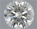 Natural Diamond 0.53 Carats, Round with Excellent Cut, I Color, SI1 Clarity and Certified by GIA