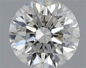 Picture of Natural Diamond 0.53 Carats, Round with Excellent Cut, I Color, SI1 Clarity and Certified by GIA