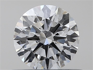 Picture of Natural Diamond 0.41 Carats, Round with Excellent Cut, F Color, VS2 Clarity and Certified by GIA